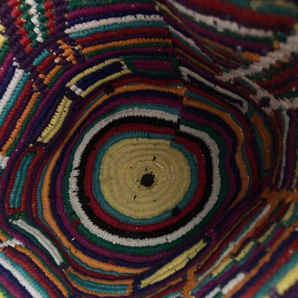 Vintage 90s Embroidered Guatemalan Textile Maya Mexico Art Purse Bag Birds - Picture 7 of 9